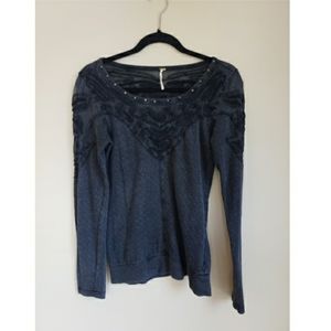 Free people long sleeve top medium